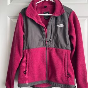 The North Face Women Magenta&Gray Denali Fleece